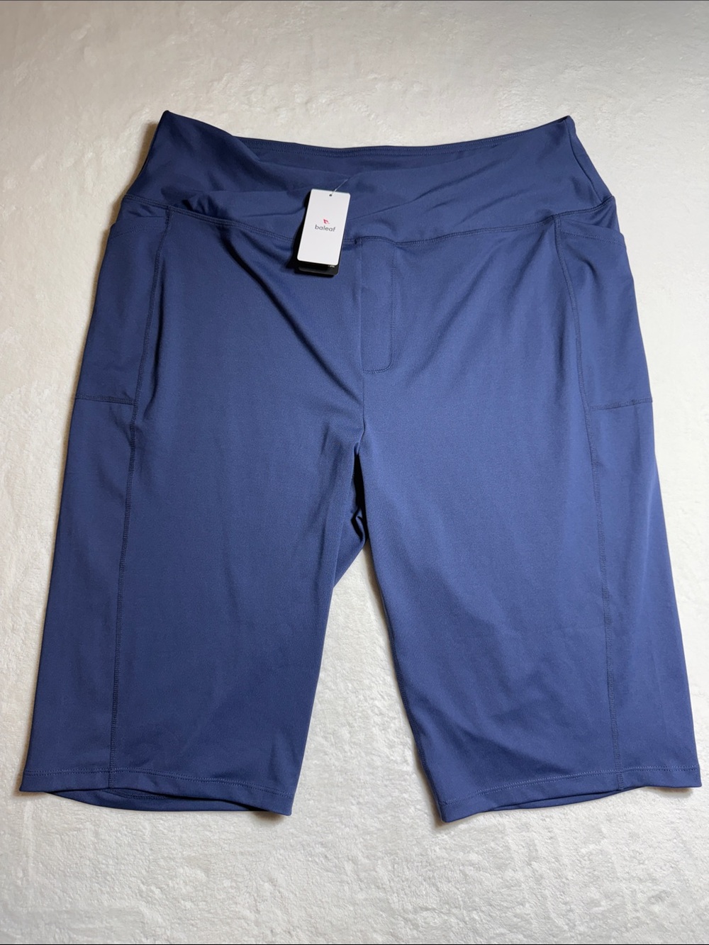 New Baleaf Navy Blue Athletic Shorts with Side Pockets